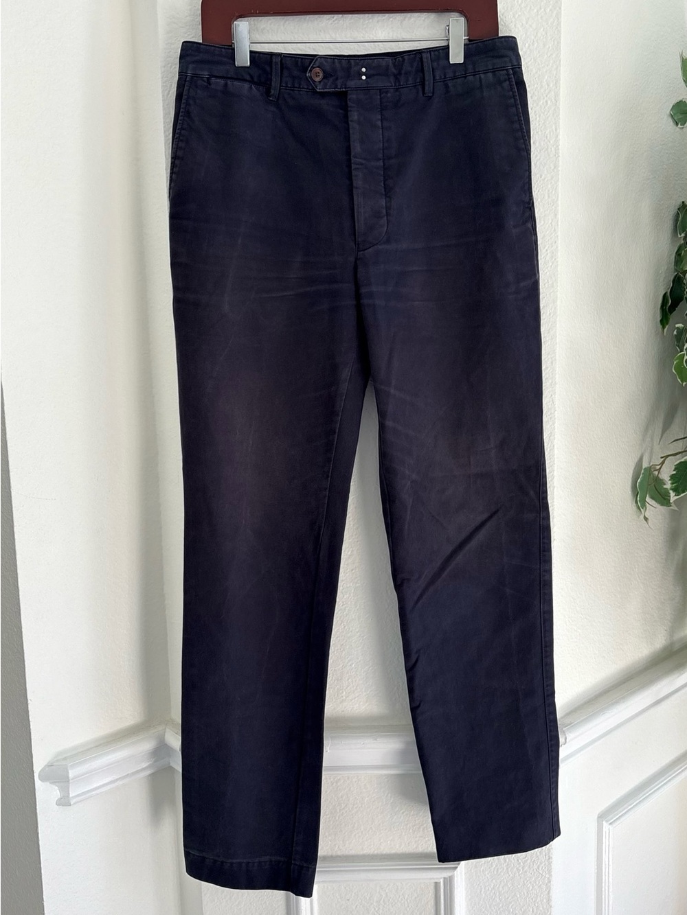 Officine Genérale Classic Straight-Leg Black Pants